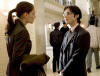 Katie Holmes as Rachel Dawes and Cillian Murphy as Dr. Jonathan Crane in Warner Bros. Pictures' Batman Begins
