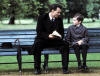 Johnny Depp and Freddie Highmore in Miramax Films' Finding Neverland