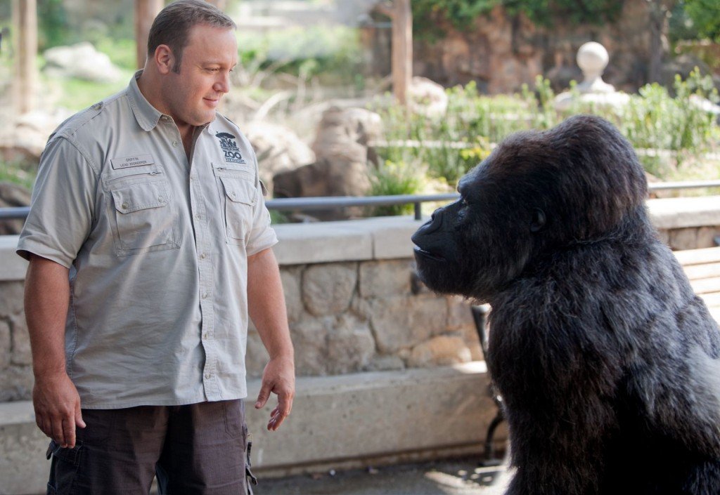 Kevin James and a gorilla voiced by Nick Nolte star in ZOOKEEPER. Kevin James and a gorilla voiced by Nick Nolte star in ZOOKEEPER.
