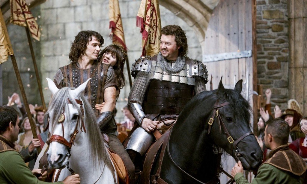 James Franco, Zooey Deschanel, and Danny McBride star in YOUR HIGHNESS.