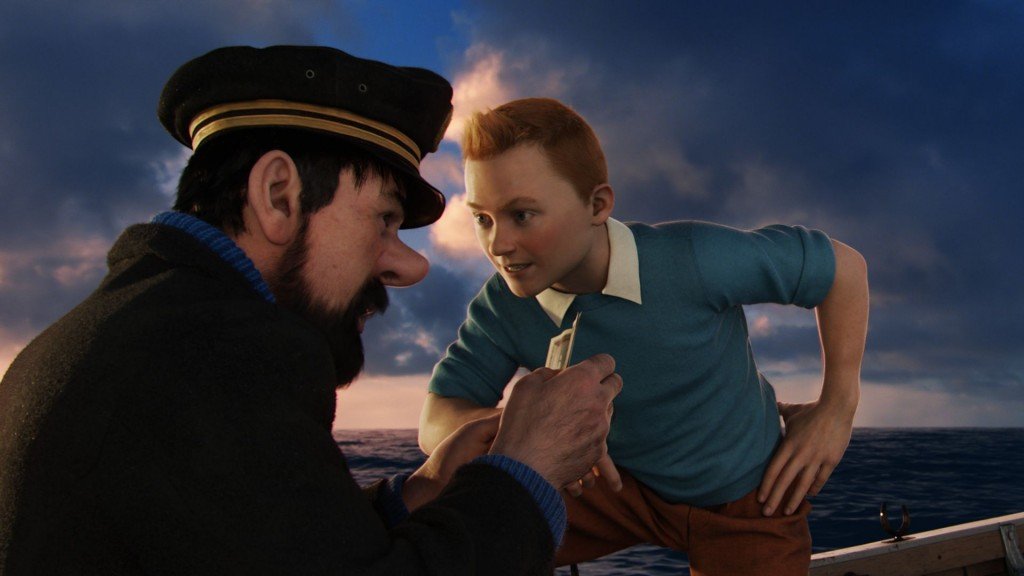 Andy Serkis' Captain Haddock and Jamie Bell's Tintin star in THE ADVENTURES OF TINTIN.